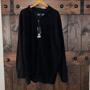 Men’s Antigua 1/4 Zip Sweatshirt - Big and Tall 3XLT Black